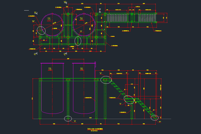 鋼構造物設計図